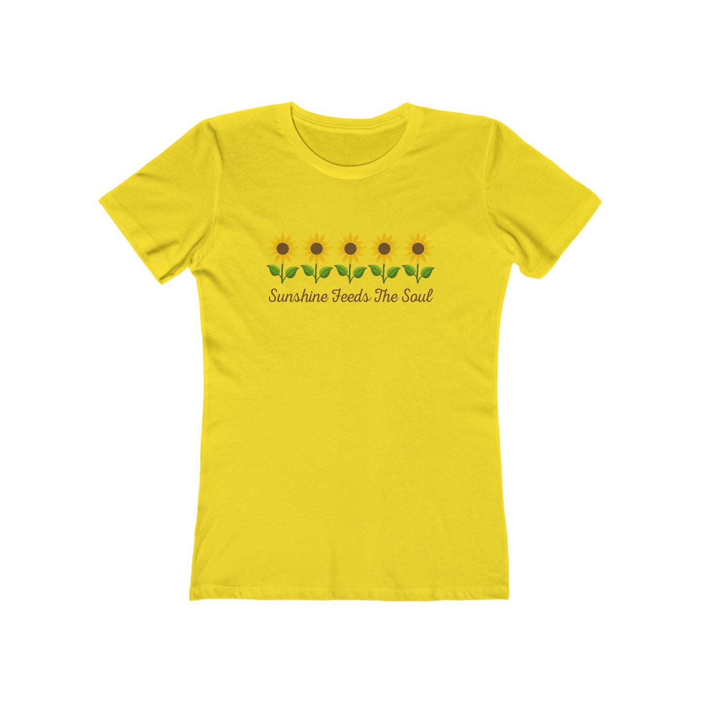 Women's Sunshine Feeds the Soul Flower T-Shirt - 8 colors