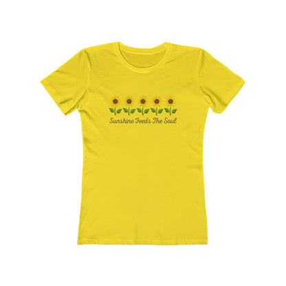 Women's Sunshine Feeds the Soul Flower T-Shirt - 8 colors