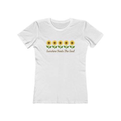 Women's Sunshine Feeds the Soul Flower T-Shirt - 8 colors