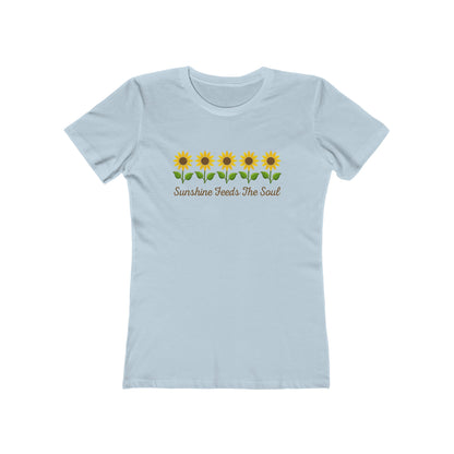 Women's Sunshine Feeds the Soul Flower T-Shirt - 8 colors