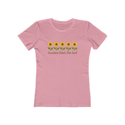 Women's Sunshine Feeds the Soul Flower T-Shirt - 8 colors