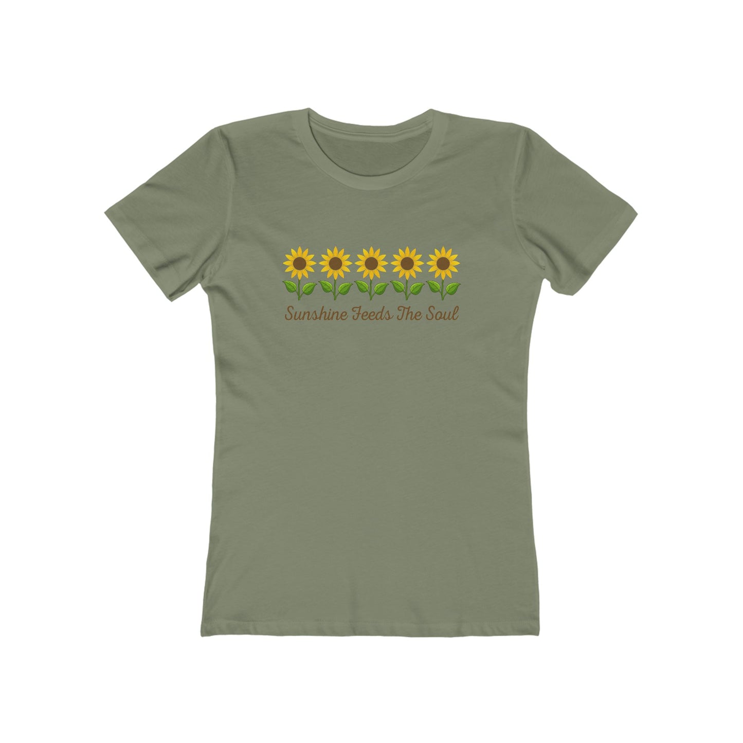 Women's Sunshine Feeds the Soul Flower T-Shirt - 8 colors