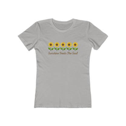 Women's Sunshine Feeds the Soul Flower T-Shirt - 8 colors