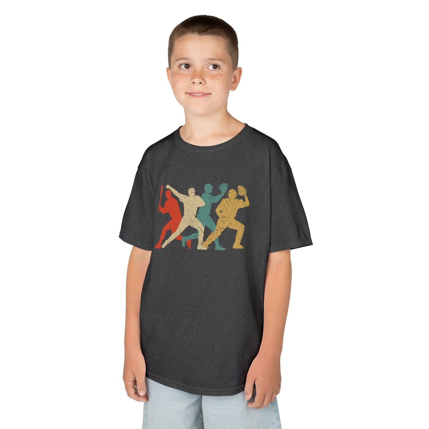 Kids' Baseball Shadows T-Shirt - 13 colors