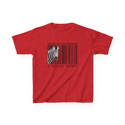 Kids' Nature Can't Be Restocked Zebra T-shirt - 10 colors