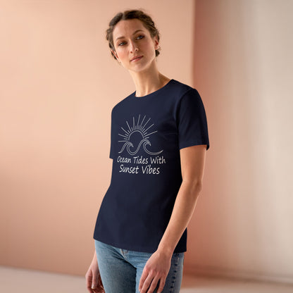 Women's Ocean Tides Sunset Vibes Semi-Relaxed T-Shirt - 8 colors