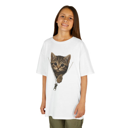 Kids' Peeking Kitten T-shirt - 14 colors