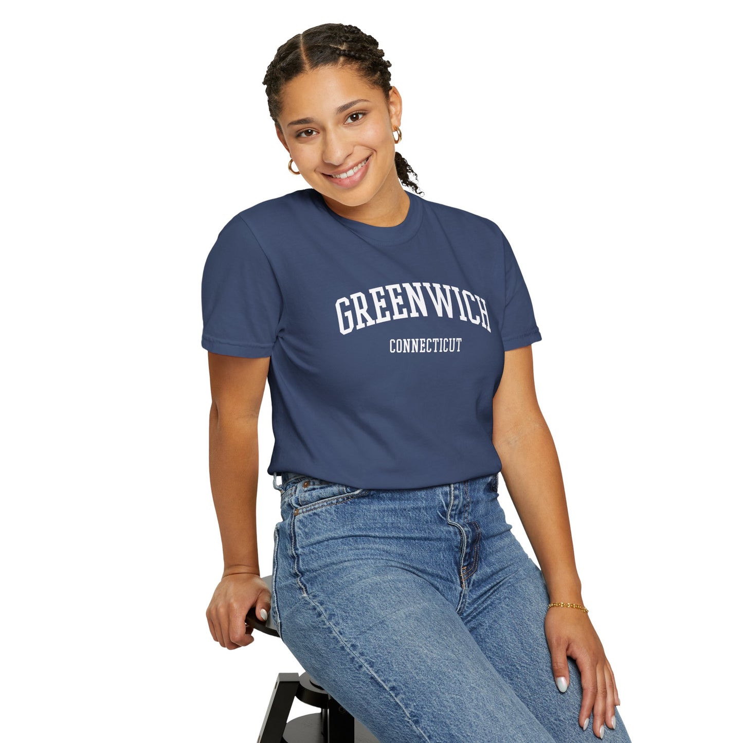 Greenwich CT Classic Block T-shirt - 15 colors