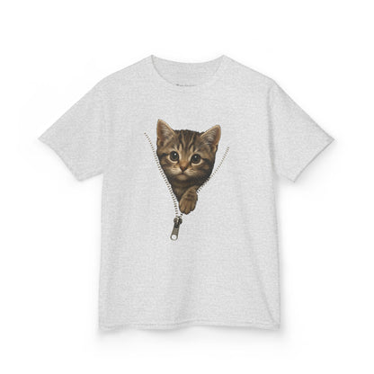 Kids' Peeking Kitten T-shirt - 14 colors