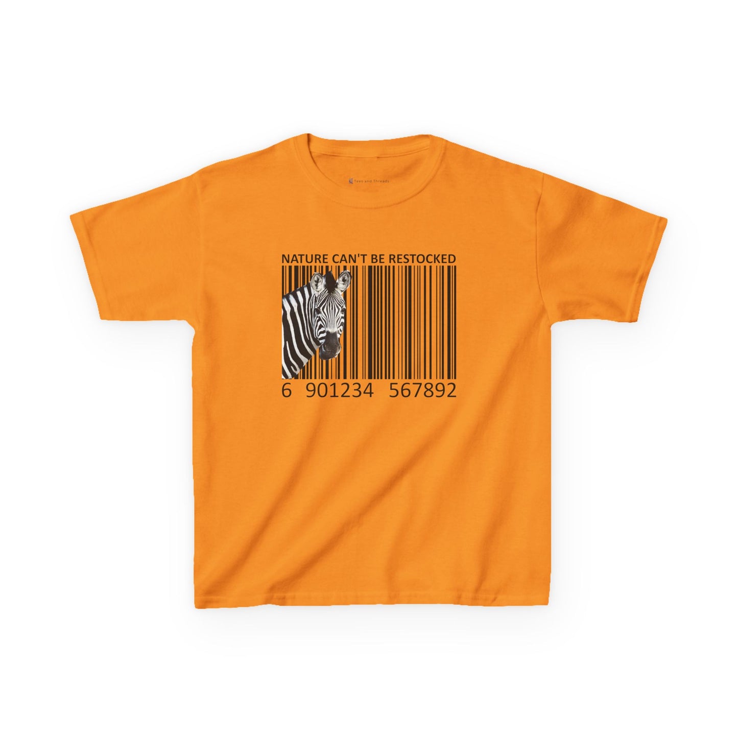 Kids' Nature Can't Be Restocked Zebra T-shirt - 10 colors