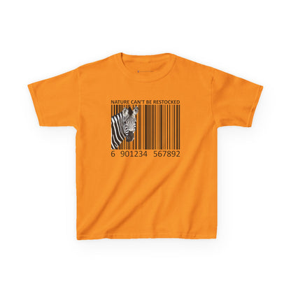 Kids' Nature Can't Be Restocked Zebra T-shirt - 10 colors