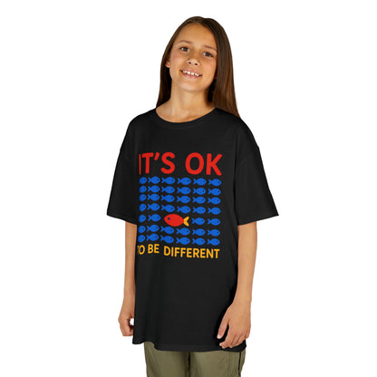 Kids' It's OK To Be Different Fishy Friends T-Shirt - 15 colors