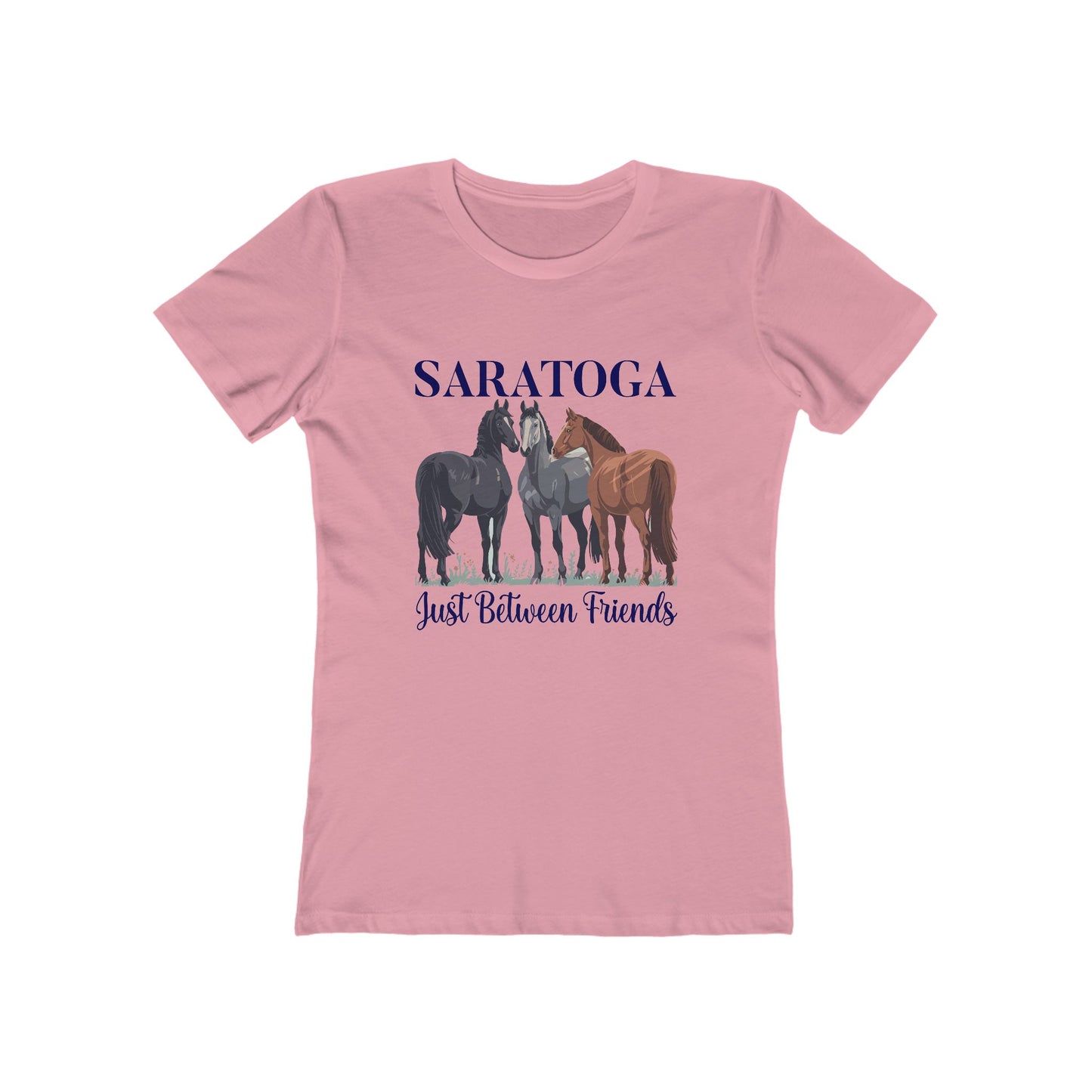 Women's Saratoga Between Friends Horse T-Shirt - 5 colors