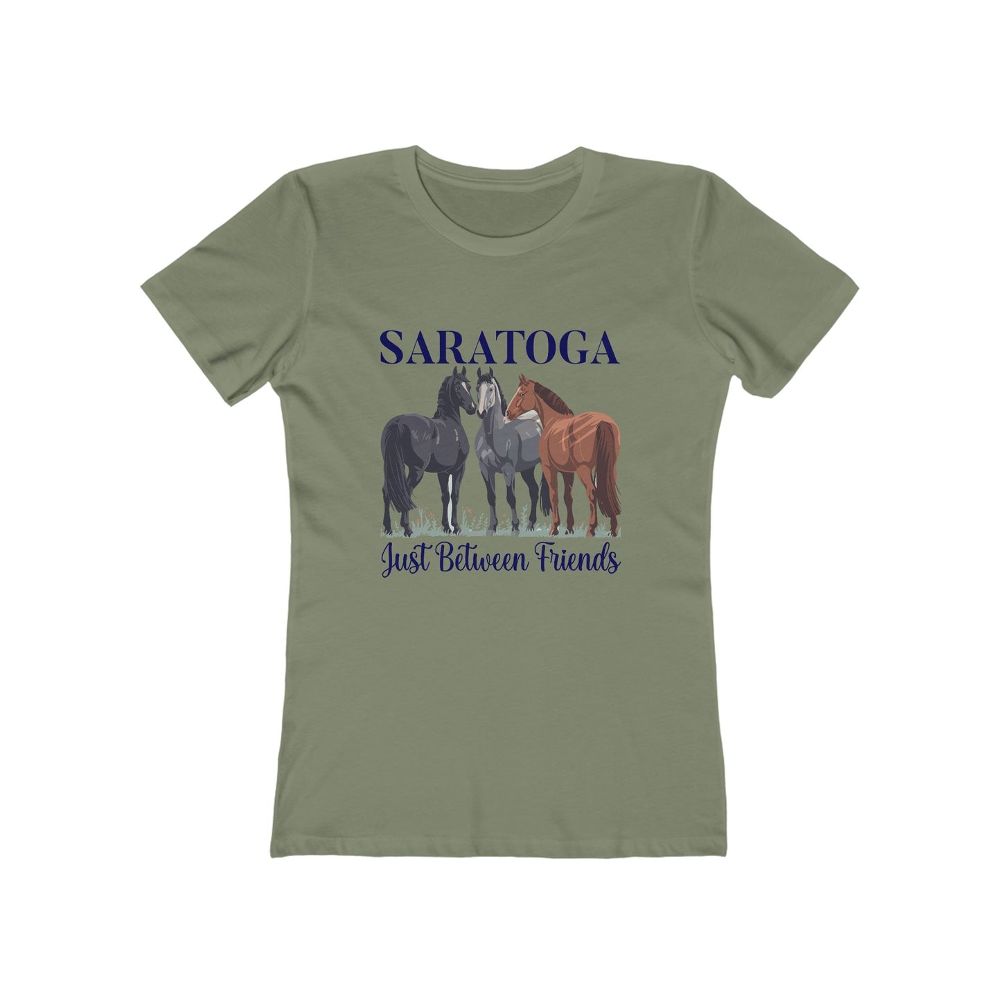Women's Saratoga Between Friends Horse T-Shirt - 5 colors