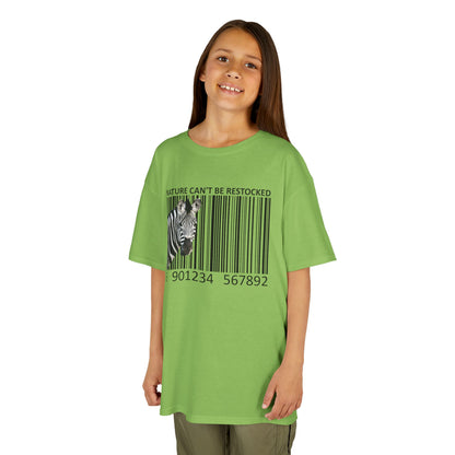 Kids' Nature Can't Be Restocked Zebra T-shirt - 10 colors