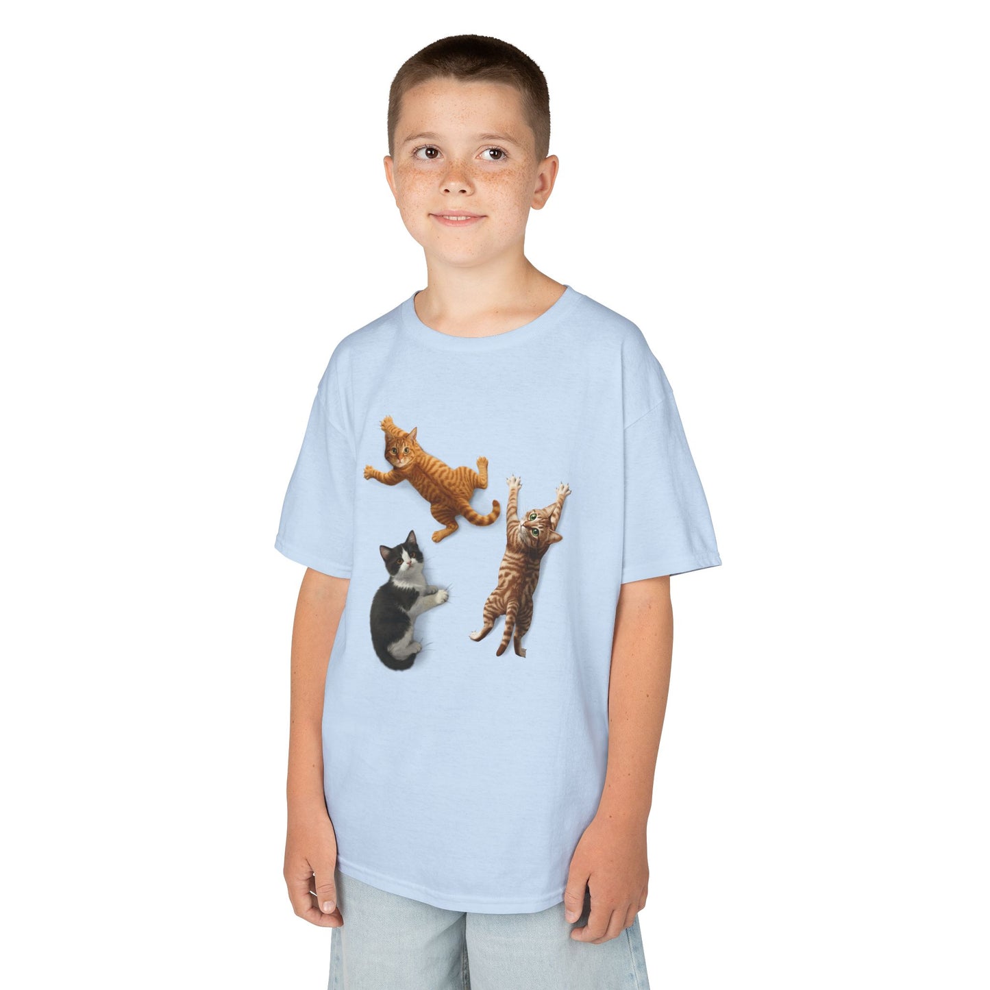 Kids' Clinging Kittens T-Shirt - 14 colors