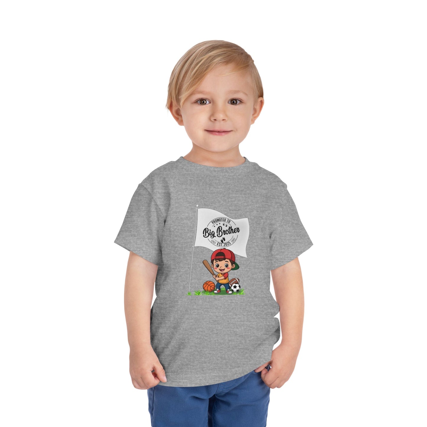 Promoted to Big Brother Cute Toddler Tee - 6 colors