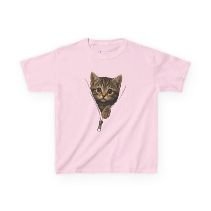 Kids' Peeking Kitten T-shirt - 14 colors