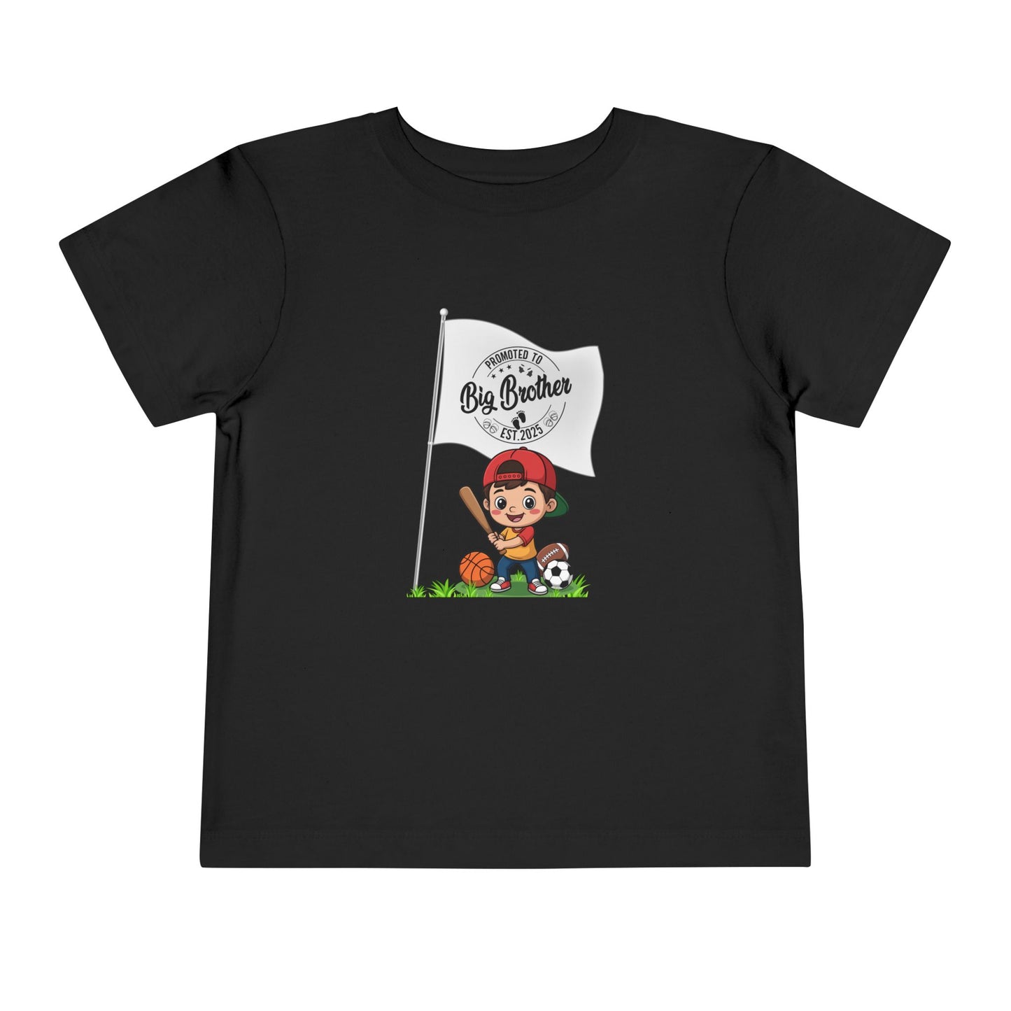 Promoted to Big Brother Cute Toddler Tee - 6 colors