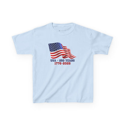 Kids' USA 250 Years Birthday 1776-2026 T-shirt - 15 colors