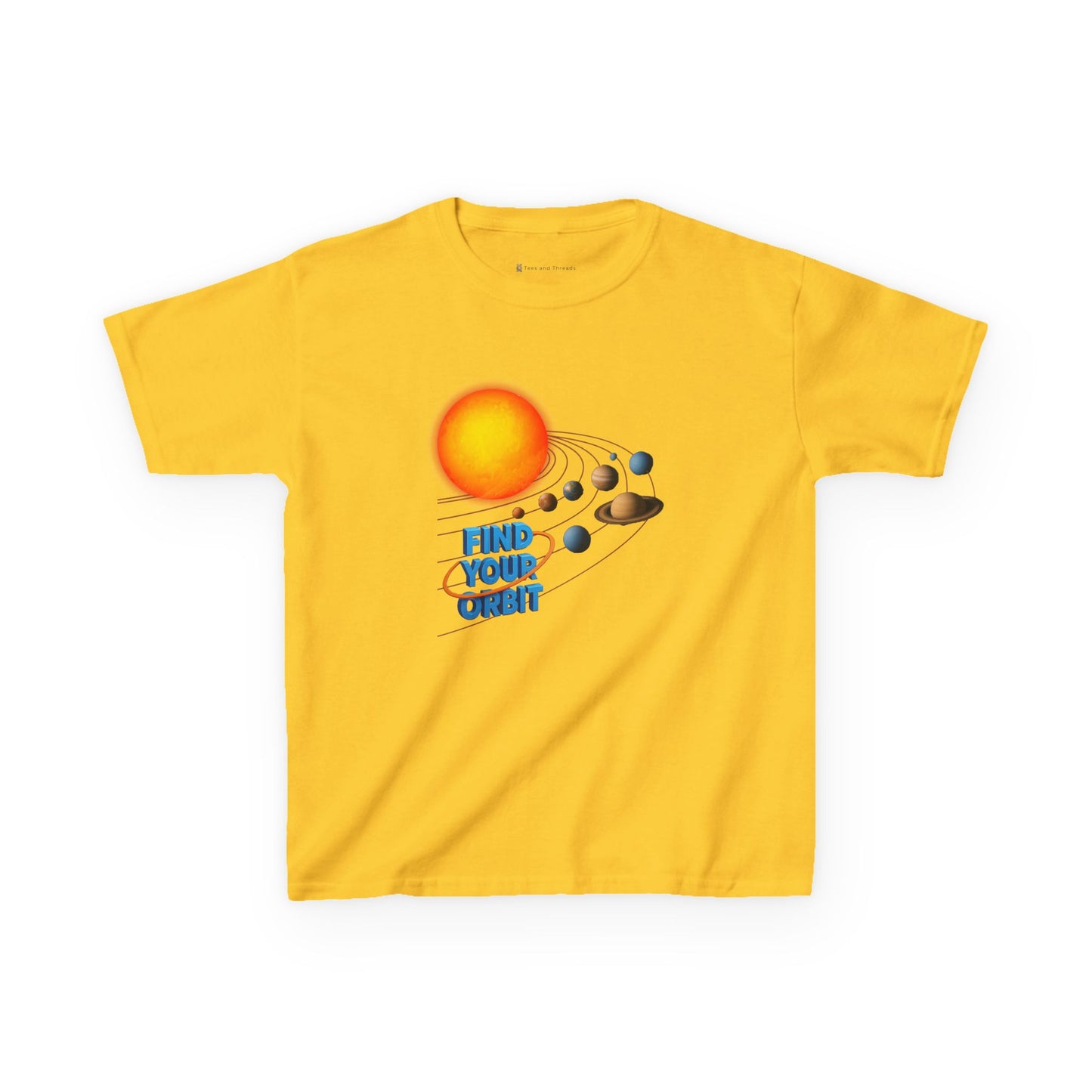 Kids' Find Your Orbit Planets T-shirt - 13 colors