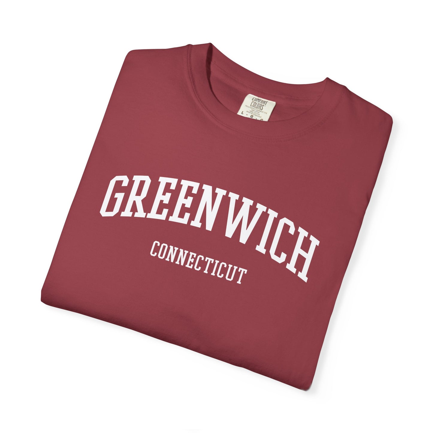 Greenwich CT Classic Block T-shirt - 15 colors