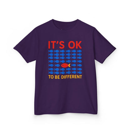 Kids' It's OK To Be Different Fishy Friends T-Shirt - 15 colors