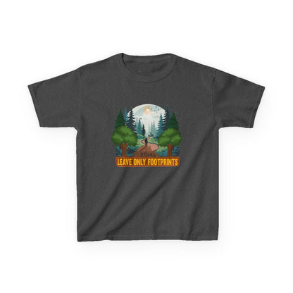 Kids' Leave Only Footprints Forest T-Shirt - 18 colors