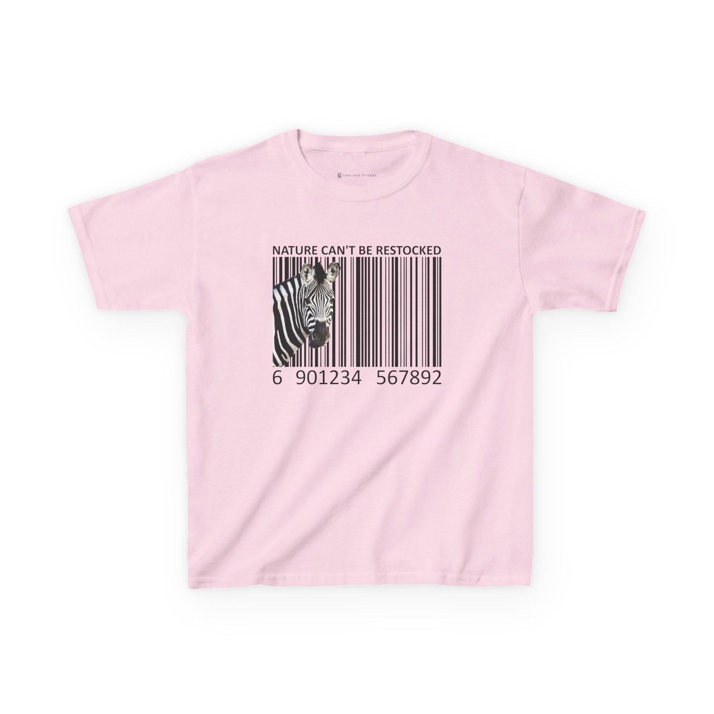 Kids' Nature Can't Be Restocked Zebra T-shirt - 10 colors