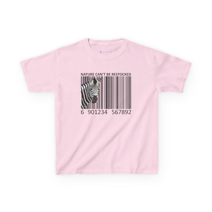 Kids' Nature Can't Be Restocked Zebra T-shirt - 10 colors