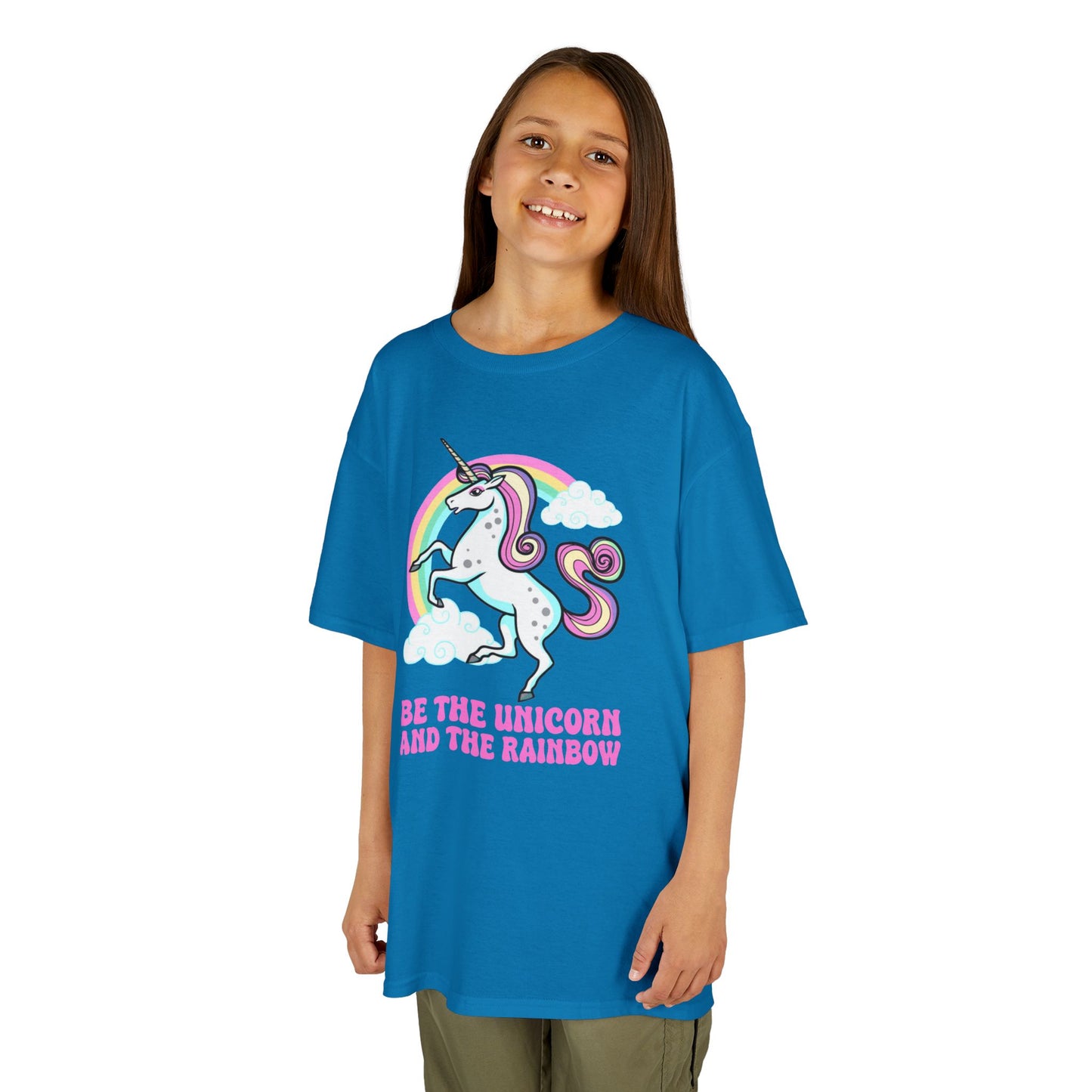 Kids' Be The Unicorn and The Rainbow T-Shirt - 17 Colors