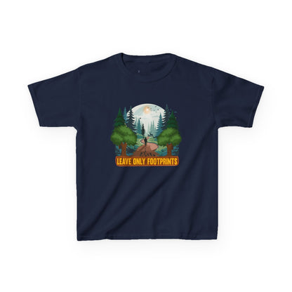 Kids' Leave Only Footprints Forest T-Shirt - 18 colors