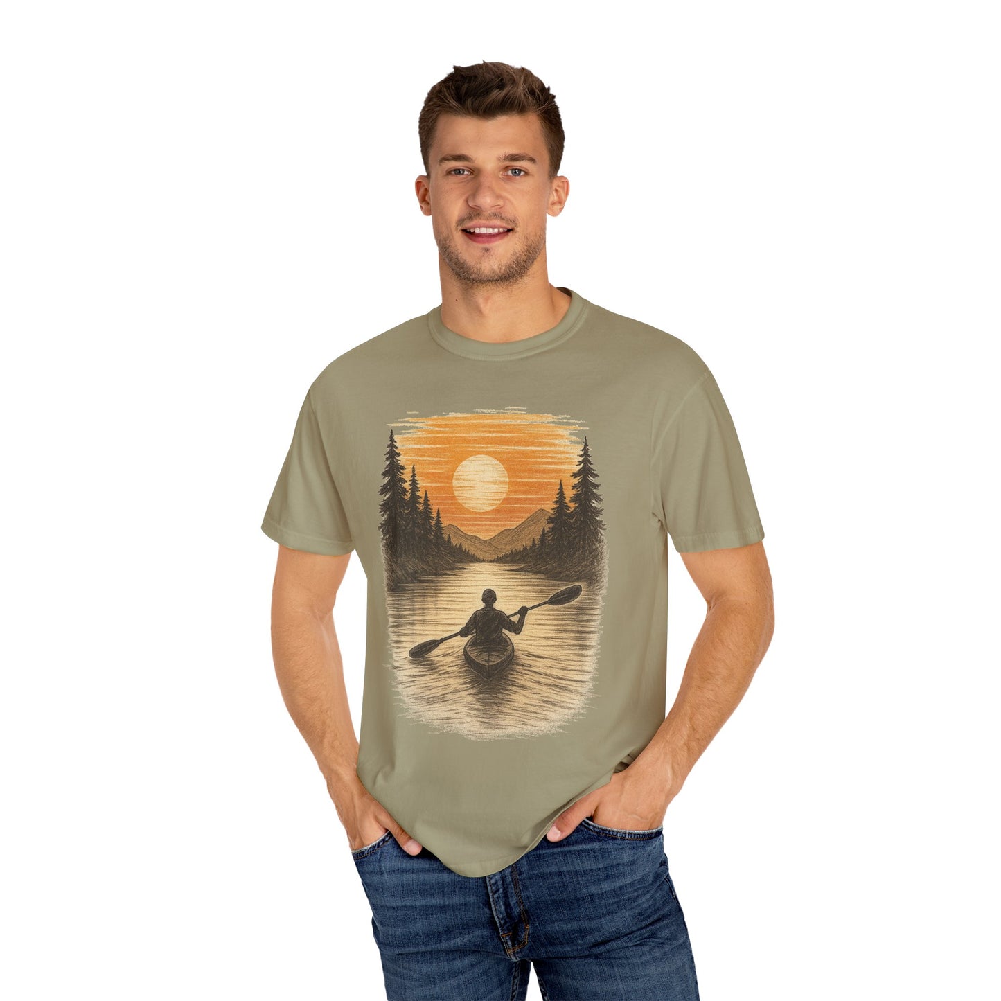 Sunset Kayak Unisex T-Shirt - 11 colors