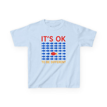 Kids' It's OK To Be Different Fishy Friends T-Shirt - 15 colors