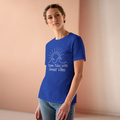 Women's Ocean Tides Sunset Vibes Semi-Relaxed T-Shirt - 8 colors
