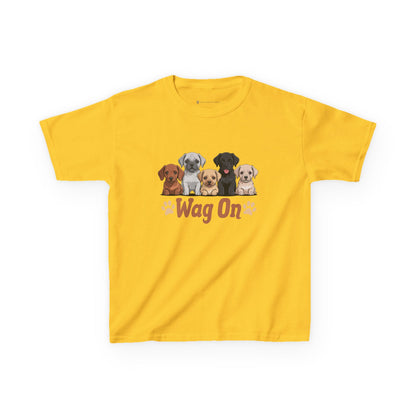 Kids' Wag On Furry Puppies T-Shirt - 16 colors