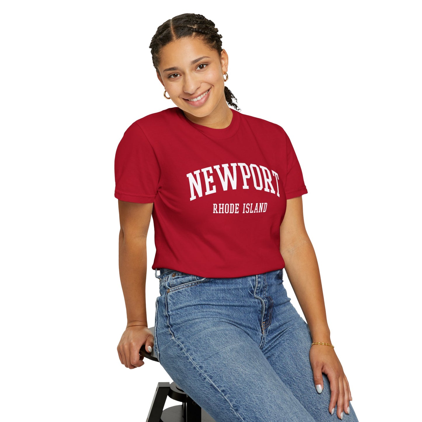 Newport Rhode Island Classic Block T-shirt - 15 colors