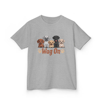 Kids' Wag On Furry Puppies T-Shirt - 16 colors