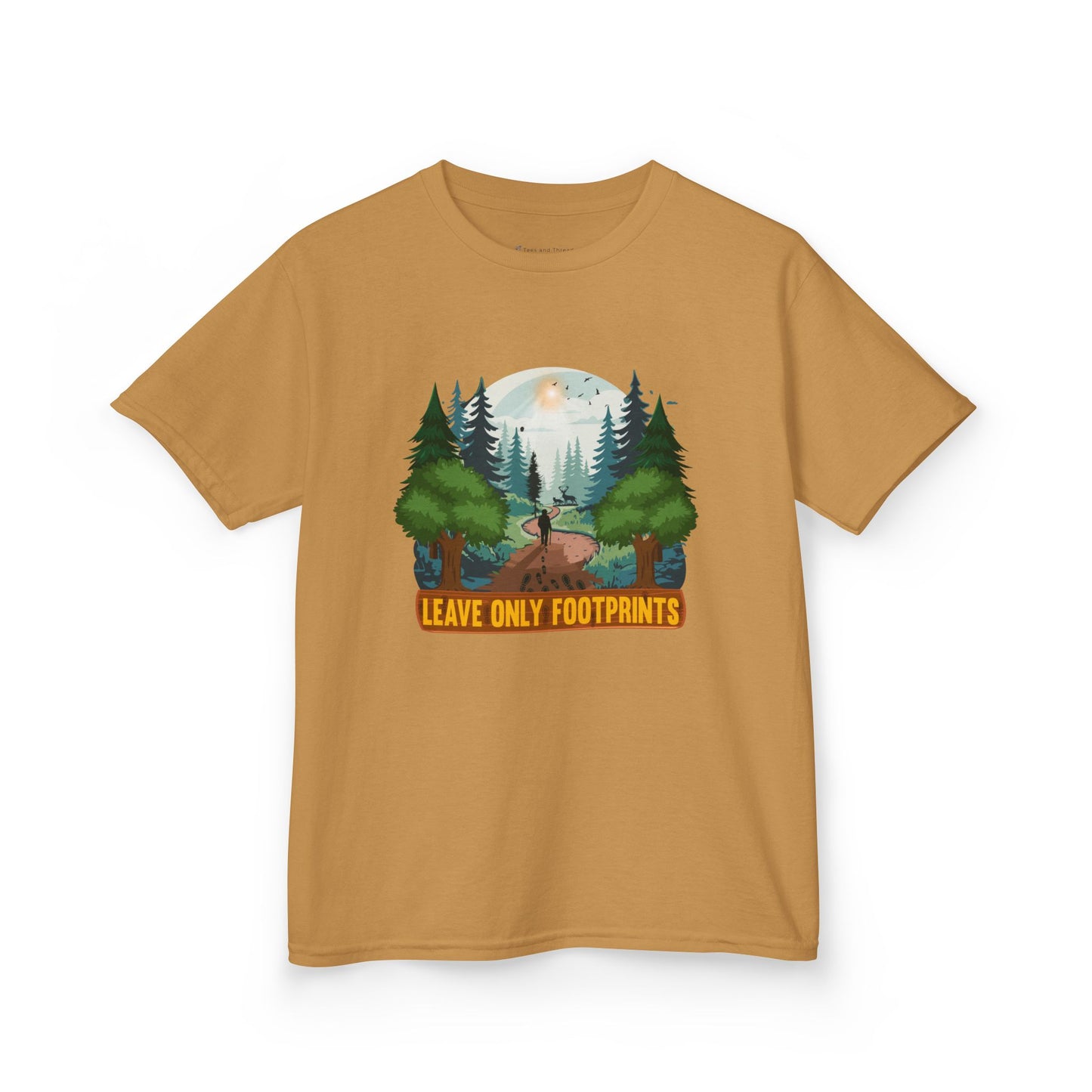 Kids' Leave Only Footprints Forest T-Shirt - 18 colors