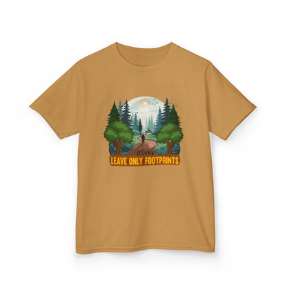 Kids' Leave Only Footprints Forest T-Shirt - 18 colors