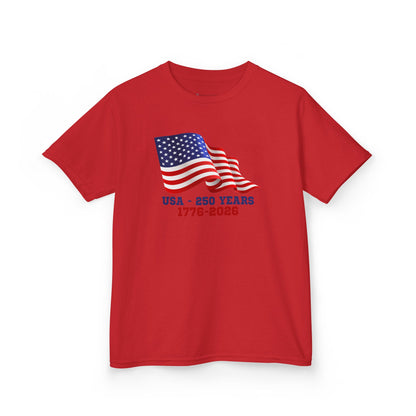 Kids' USA 250 Years Birthday 1776-2026 T-shirt - 15 colors