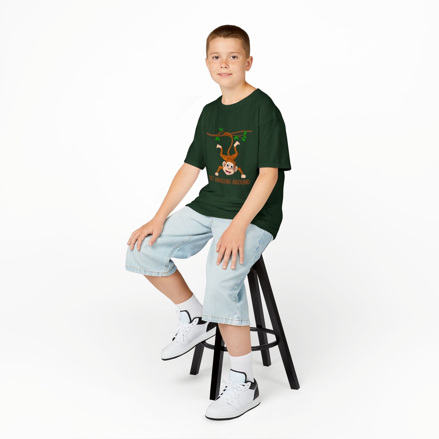 Kids' Just Hanging Around Monkey T-Shirt - 18 colors