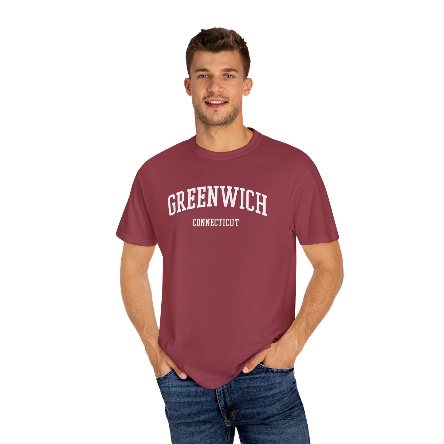 Greenwich CT Classic Block T-shirt - 15 colors