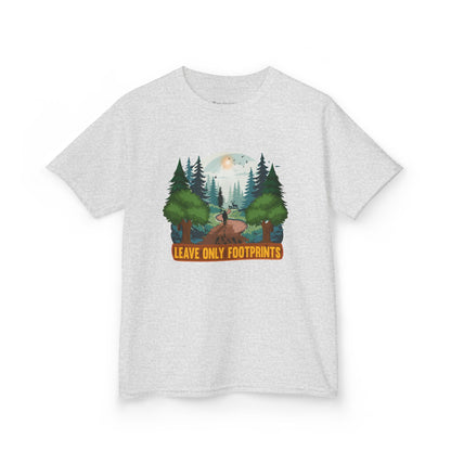 Kids' Leave Only Footprints Forest T-Shirt - 18 colors
