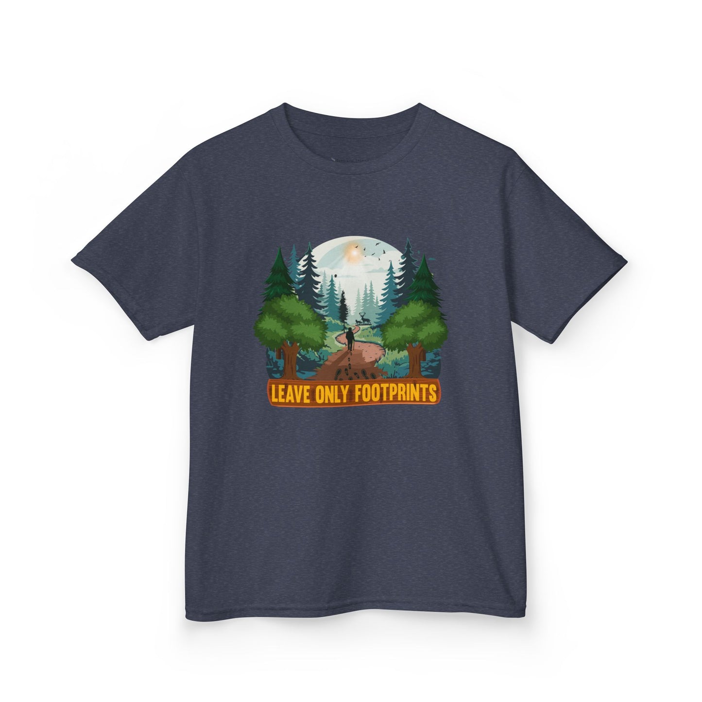 Kids' Leave Only Footprints Forest T-Shirt - 18 colors