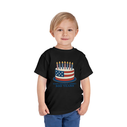 USA Birthday Cake Cute Toddler Tee - 7 colors