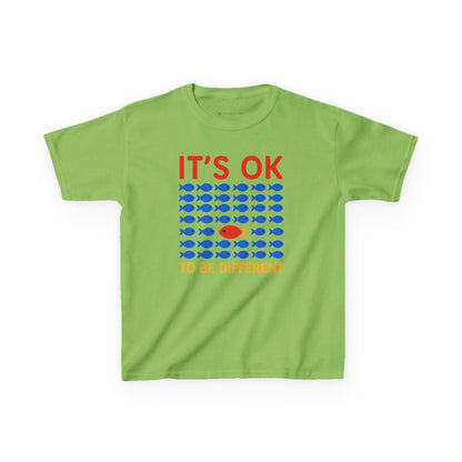 Kids' It's OK To Be Different Fishy Friends T-Shirt - 15 colors