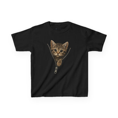 Kids' Peeking Kitten T-shirt - 14 colors