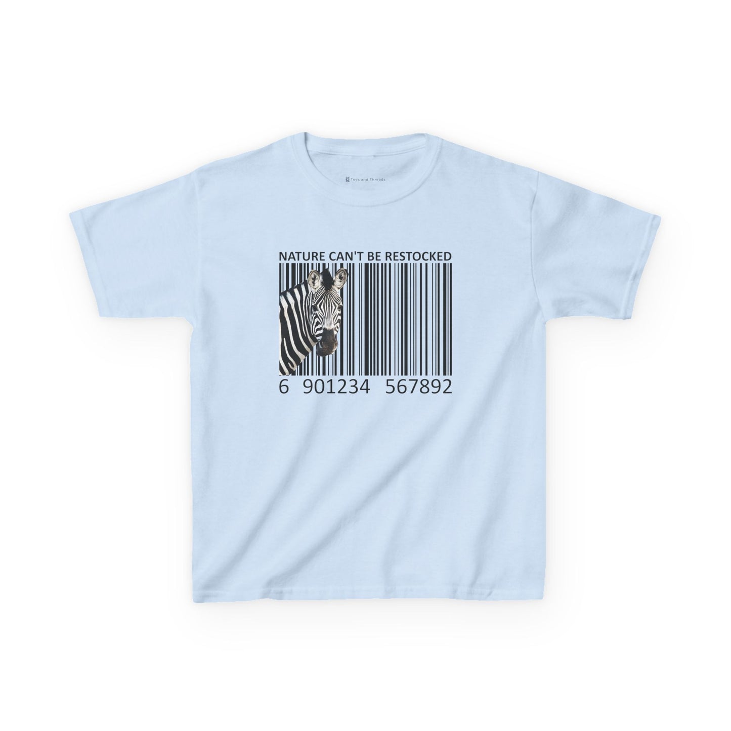 Kids' Nature Can't Be Restocked Zebra T-shirt - 10 colors