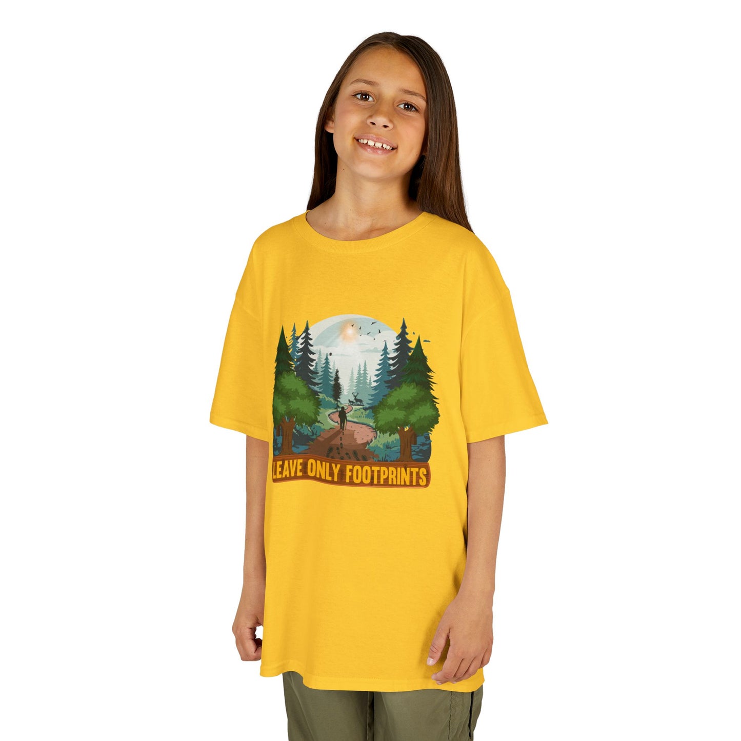Kids' Leave Only Footprints Forest T-Shirt - 18 colors